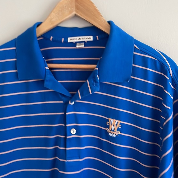 Peter Millar Striped Golf Whitemarsh Valley Country Club 1908 Polo Shirt - Picture 3 of 9